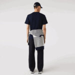 Lacoste תג תנין מורשת חולצת טריקו כותנה עם צווארון DZ4D0D911 כחול כהה 166 גברים - Image 2