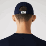 Lacoste תג תנין מורשת חולצת טריקו כותנה עם צווארון DZ4D0D911 כחול כהה 166 גברים - Image 5
