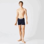 Lacoste תחתון בוקסר בהדפס ימי 3 חבילה DZ4D0D1524 סיני אפור כחול כהה לבן 5kc גברים - Image 4