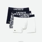 Lacoste תחתון בוקסר בהדפס ימי 3 חבילה DZ4D0D1524 סיני אפור כחול כהה לבן 5kc גברים - Image 5