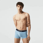 Lacoste תחתון בוקסר נינוח 3 חבילה DZ4D0D1371 כחול אפור chine f7k גברים