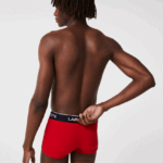 Lacoste תחתון בוקסר נינוח 3 חבילה DZ4D0D1610 כחול כהה אדום כחול כהה w64 גברים - Image 3