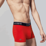 Lacoste תחתון בוקסר נינוח 3 חבילה DZ4D0D1610 כחול כהה אדום כחול כהה w64 גברים - Image 9