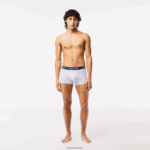 Lacoste תחתון בוקסר נינוח 3 חבילה DZ4D0D482 סגול כחול כהה אפור chine ggj גברים