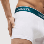 Lacoste תחתון בוקסר נינוח 3 חבילה DZ4D0D483 לבן 001 גברים - Image 4