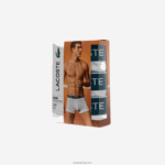 Lacoste תחתון בוקסר נינוח 3 חבילה DZ4D0D483 לבן 001 גברים - Image 6
