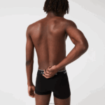 Lacoste תחתון בוקסר נינוח 3 חבילה DZ4D0D484 שחור 031 גברים - Image 3