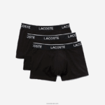 Lacoste תחתון בוקסר נינוח 3 חבילה DZ4D0D484 שחור 031 גברים - Image 5