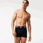 Lacoste תחתון בוקסר תנין מנוגד ממותג 3 חבילה DZ4D0D1548 שחור אדום לבן tr2 גברים