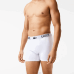 Lacoste תחתון בוקסר תנין מנוגד ממותג 3 חבילה DZ4D0D1548 שחור אדום לבן tr2 גברים - Image 6