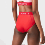Lacoste תחתון ביקיני מודפס DZ4D0D2662 אדום כחול pwy נשים - Image 4