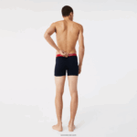 Lacoste תחתון כותנה ארוך במארז 3 DZ4D0D1416 ירוק אדום נייבי כחול hy0 גברים - Image 3