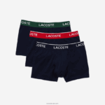 Lacoste תחתון כותנה ארוך במארז 3 DZ4D0D1416 ירוק אדום נייבי כחול hy0 גברים - Image 5