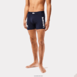 Lacoste תחתון כותנה מותן מותן תנין ארוך חבילה DZ4D0D1369 לבן אפור סיני כחול כהה שחור גברים - Image 2