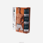 Lacoste תחתון כותנה מתיחה ארוכה חבילה 3 DZ4D0D1405 לבן 001 גברים - Image 5