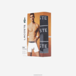 Lacoste תחתון כותנה מתיחה ארוכה חבילה 3 DZ4D0D1406 שחור 031 גברים - Image 5
