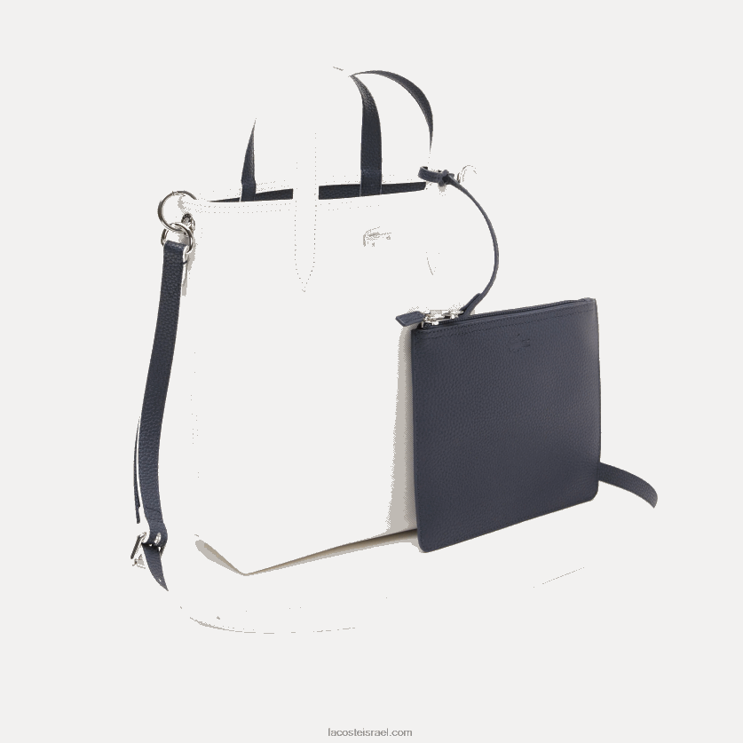 Lacoste תיק בד מצופה אנה הפיך DZ4D0D2780 Farine blue nuit l44 נשים - Image 2