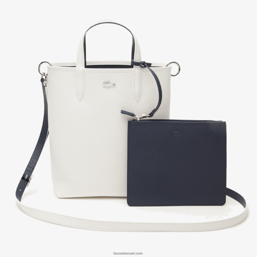 Lacoste תיק בד מצופה אנה הפיך DZ4D0D2780 Farine blue nuit l44 נשים - Image 1