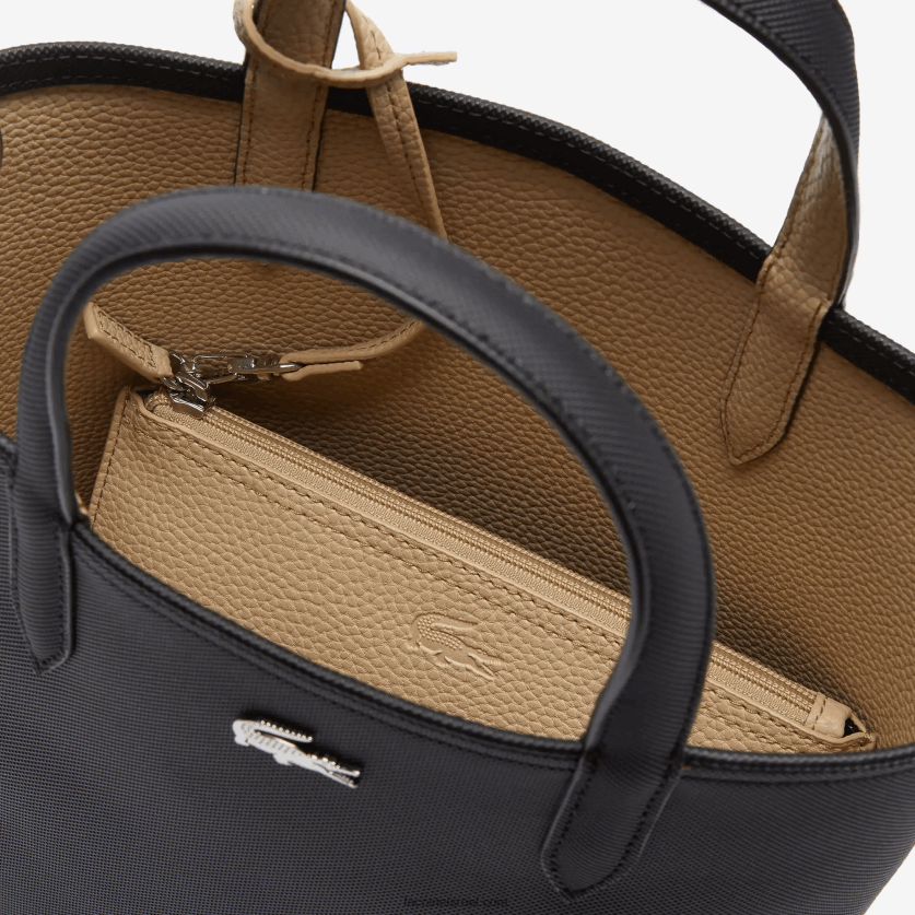 Lacoste תיק בד מצופה אנה הפיך DZ4D0D2830 noir krema a91 נשים - Image 6