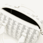 Lacoste תיק בוסטון בהדפס מונוגרמה DZ4D0D2878 Farine sinople f89 נשים - Image 6