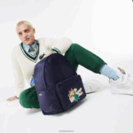 Lacoste תיק גב בהדפס קומיקס DZ4D0D2109 marine 166 marina k99 גברים