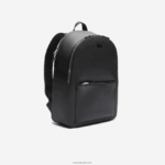 Lacoste תיק גב מעור תפור מאט שאנטאקו DZ4D0D2022 שחור 000 גברים - Image 4
