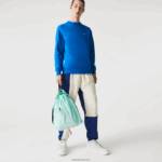 Lacoste תיק גב ניילון מתקפל להקה ממותגת DZ4D0D2056 seringat פלואור לוטוס k10 נשים - Image 6