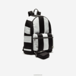 Lacoste תיק גב עם פסים נשלפים חי DZ4D0D2055 נואר בלאן 279 גברים - Image 5