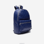 Lacoste תיק גב עם רוכסן בהדפס חתימה חי DZ4D0D2047 כחול עומק e62 גברים - Image 3
