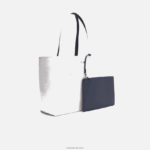 Lacoste תיק דו-צבע הפיך של אנה DZ4D0D2776 Farine blue nuit l44 נשים - Image 3