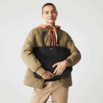 Lacoste תיק דו-צבע הפיך של אנה DZ4D0D2824 noir krema a91 נשים