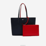 Lacoste תיק דו-צבע הפיך של אנה DZ4D0D2828 marine 166 rouge 240 b50 נשים - Image 2