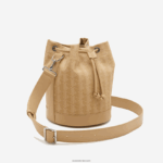 Lacoste תיק דלי בהדפס מונוגרמה DZ4D0D2869 viennois בז 'l01 נשים - Image 3