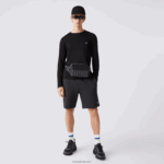Lacoste תיק הדפסת מונוגרמה תערובת DZ4D0D2080 מונוגרמה נואר גרי H45 גברים