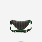 Lacoste תיק החגורה בהדפס מונוגרמה תערובת DZ4D0D1949 מונו נואר גרי אסטרגון l83 גברים - Image 2