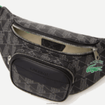 Lacoste תיק החגורה בהדפס מונוגרמה תערובת DZ4D0D1949 מונו נואר גרי אסטרגון l83 גברים - Image 4