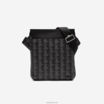 Lacoste תיק הכתף בהדפס מונוגרמה מעורב DZ4D0D1941 מונוגרמה נואר גרי H45 גברים - Image 2