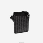 Lacoste תיק הכתף בהדפס מונוגרמה מעורב DZ4D0D1941 מונוגרמה נואר גרי H45 גברים - Image 4