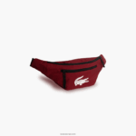 Lacoste תיק חגורת סיבים ממוחזרים DZ4D0D2004 אופניים אדום 984 גברים - Image 3