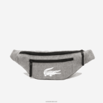 Lacoste תיק חגורת סיבים ממוחזרים DZ4D0D2005 gris chine a39 גברים