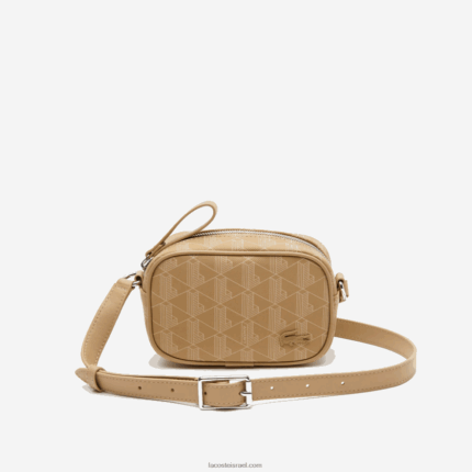 Lacoste תיק חוצה גוף קטן בהדפס מונוגרמה DZ4D0D2794 viennois בז 'l01 נשים