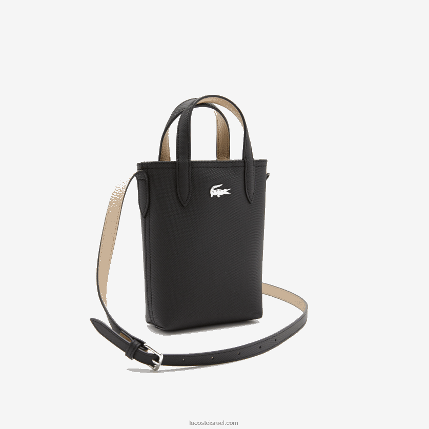 Lacoste תיק כתף הפיך של אנה חתימה petit pique DZ4D0D2871 noir krema a91 נשים - Image 5