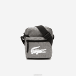 Lacoste תיק כתף מסיבי ממוחזרים DZ4D0D2000 gris chine a39 גברים