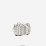 Lacoste תיק מונוגרמה מוצלב עם רוכסן DZ4D0D2856 Farine sinople f89 נשים - Image 4
