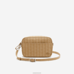 Lacoste תיק מונוגרמה מוצלב עם רוכסן DZ4D0D2857 viennois בז 'l01 נשים
