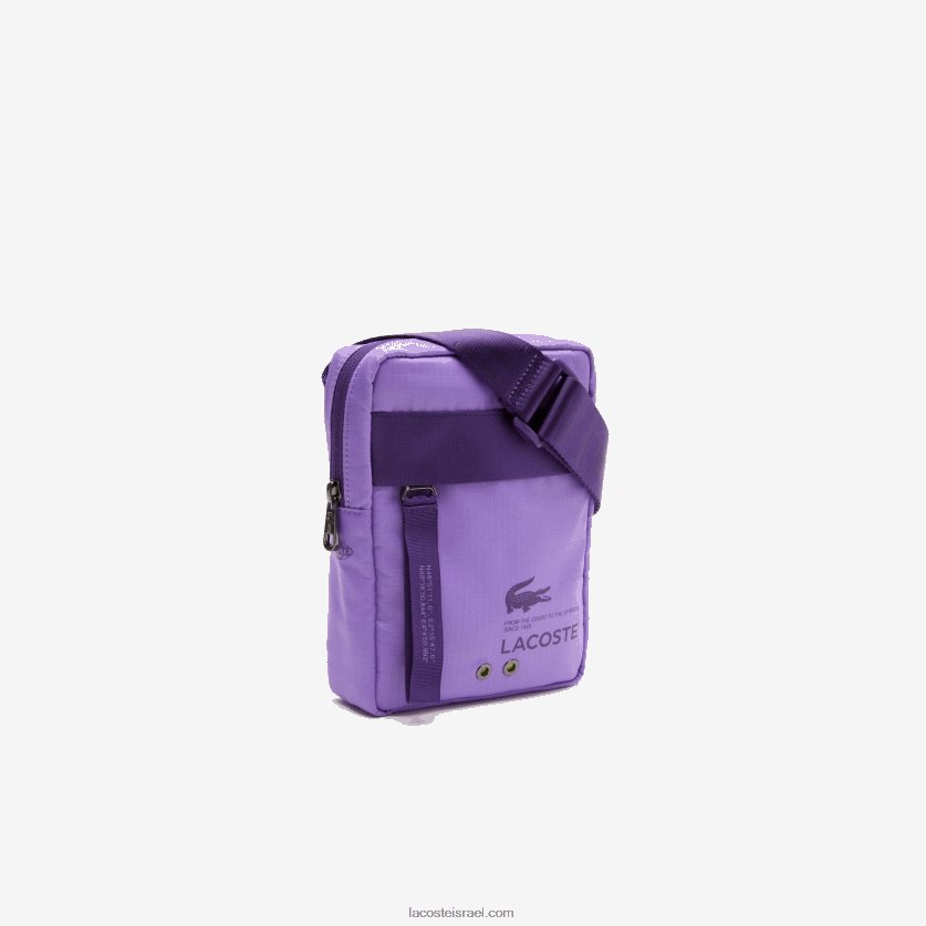 Lacoste תיק מוצלב עם רוכסן אנכי ממותג DZ4D0D2089 samui noir neva k27 נשים - Image 3
