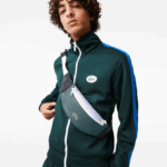 Lacoste תיק מותן באפקט טלאים DZ4D0D2061 נוצות נואר לפוני cyna l19 גברים