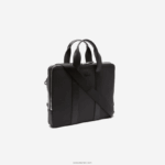 Lacoste תיק מחשב דק במיוחד מעור chantaco פיקה DZ4D0D2074 שחור 000 גברים - Image 3