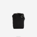Lacoste תיק מצלמה אנכי מעור צ'נטקו תפור מט DZ4D0D2025 שחור 000 גברים - Image 2