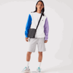 Lacoste תיק מצלמה אנכי מעור צ'נטקו תפור מט DZ4D0D2025 שחור 000 גברים